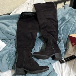 Thigh High boots.